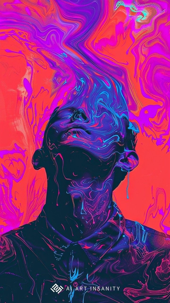 Abstract Painting of a Face