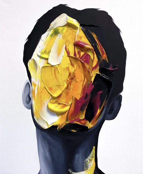 Abstract Painting of a Face